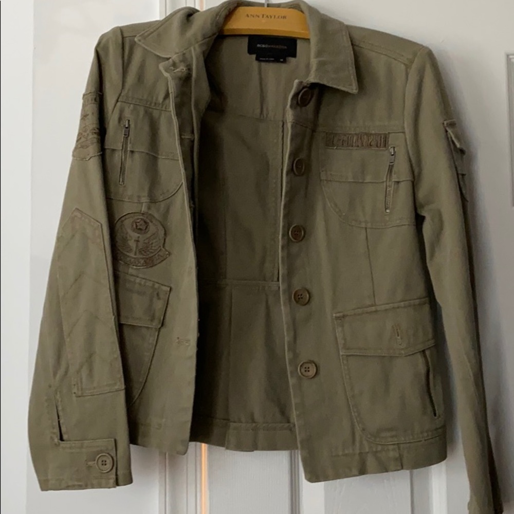 BCBG XS jacket. Button up. 100% cotton.